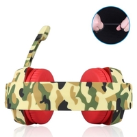 KUBITE T176 Casque de jeu 3, 5 mm + prise USB écouteur avec contrôle du volume du microphone réglable pour ordinateur portable PC Smart Phone