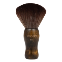 KUDOUSHI Professional Largr Hair Cut Duster manche en bois brosse