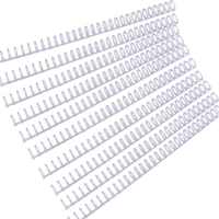 KW-trio 10 pièces en plastique 30 trous reliures à feuilles mobiles anneaux de reliure peignes
