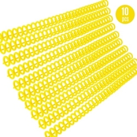 KW-trio 10 pièces en plastique 30 trous reliures à feuilles mobiles anneaux de reliure peignes
