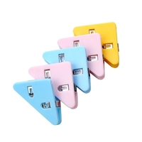 KW-trio Paper Clamp Binder Clips Colored Multifunction Easel Binder Desktop Office Organizer for Photo File Students School Office Home Supply 5pcs/Box