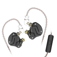 KZ ZSN 3.5mm casque intra-auriculaire haute fidélité en métal avec microphone