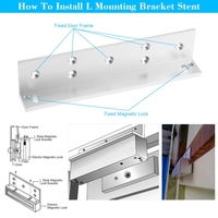 L Montage 350lbs stent Support Pour 180kg magnétique de verrouillage de porte en alliage d