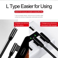 L Type Micro USB Câble de Données TPE Tissu Tressé Charge Rapide Stable Câble de Charge de Transmission de Données pour Android Samsung Nokia Sony Huawei