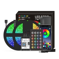 La bande intelligente de Wifi LED RGB allume IP65 étanche 32.8ft. 5050 lumières changeantes de couleur