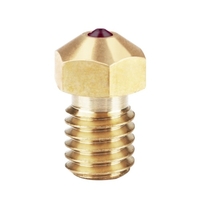 La buse rubis haute température V6 buses 0, 4 mm imprimante 3D pièces 1, 75 filament pour PETG ABS PET PEEK Compatible avec PRUSA I3 MK3 / LulzBot