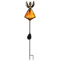 La LED solaire simulent les lumières extérieures imperméables de lampe de lanterne de gazon