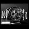 La montre en acier de la mode multifonctionnelle trois temps grand cadran d