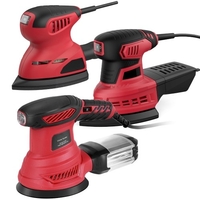 La ponceuse orbitale Meterk 300W FL117 comprend 20 papiers abrasifs et un tampon de polissage