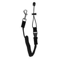 Laisse de palette extensible avec crochet à ressort canons de pêche rétractables laisse corde de sécurité pour kayak canoë bateau