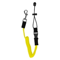 Laisse de palette extensible avec crochet à ressort canons de pêche rétractables laisse corde de sécurité pour kayak canoë bateau