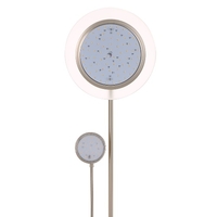 Lampadaire Tomshine 71 pouces 15W LED avec 3W LED Light Side 100V-240V Fer 1200lm et 240lm Stepless Dimmable réglable Gooseneck Double Rotatif Abat Light pour Décoration Salon Chambre Bureau College Dortoir