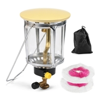 Lampe à gaz à manteau unique lampe de tente suspendue à lanterne à gaz portable avec 2 manteaux de lanterne pour la randonnée pédestre