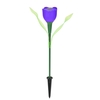 Lampe à gazon en tulipe douce à énergie solaire DC2V 0.1W