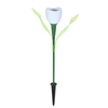 Lampe à gazon en tulipe douce à énergie solaire DC2V 0.1W