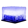 Lampe à gazon solaire extérieur LED lampe à glaçons cristal brique verre lampe à gazon jardin lumière étanche voie décoration