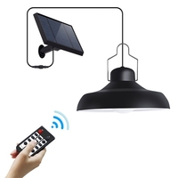 Lampe à énergie solaire étanche extérieure à suspension solaire avec télécommande pour cour/jardin/camping/pêche