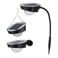 Lampe à pointes à énergie solaire à LED / H-anging / Fixation murale 3 en 1 Lumière extérieure IP65 Résistance à l