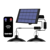 Lampe à suspension solaire Contrôle intelligent de la lumière Économie d