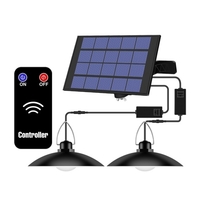 Lampe à suspension solaire Contrôle intelligent de la lumière Économie d
