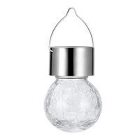 Lampe à suspension solaire Crack Scenic Spot Crack Ball Lampe suspendue Lampe décorative colorée Lampe de jardin solaire Blanc / Blanc chaud / Couleur de lumière Mixcolor