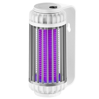 Lampe anti-moustique domestique lampe de tueur électrique Zapper lampe de piège à moustiques murale et de bureau (alimenté par batterie)