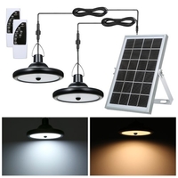 Lampe de balcon de détection de corps humain à énergie solaire extérieure de lumière suspendue solaire de LEDs avec la télécommande