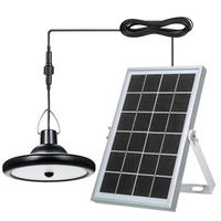 Lampe de balcon de détection de corps humain extérieur de lumière suspendue solaire de LEDs avec la télécommande