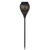 Lampe de broche de fer creuse portative de lumière extérieure solaire pour la décoration de voie de cour de patio de jardin