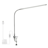 Lampe de bureau à clipser USB Contrôle tactile Éclairage blanc Dimmable Angle d