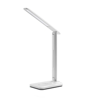 Lampe de bureau LED Lampe de bureau dimmable 5W Chargeur sans fil Qi