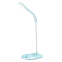 Lampe de bureau LED rechargeable Charge USB portable et lampe de lecture à tuyau flexible 360 ° enfichable