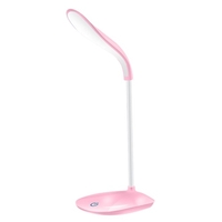 Lampe de bureau LED rechargeable Charge USB portable et lampe de lecture à tuyau flexible 360 ° enfichable