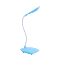 Lampe de bureau LED rechargeable Charge USB portable et plug-in Tuyau flexible à 360 ° Lampe de lecture Étudiants Enfants Lumière douce Lampe de table à commande tactile pour les yeux