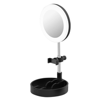 Lampe de bureau pliable de cercle de lumière LED portable