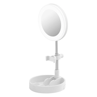 Lampe de bureau pliable de cercle de lumière LED portable