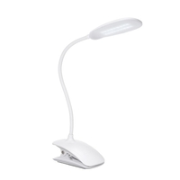 Lampe de bureau rechargeable à DEL à clip réglable