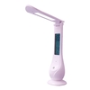 Lampe de calendrier pliable Portable Intelligent LED Lampe de table pour les yeux avec contrôle tactile 3 Luminosité de la lumière Changeant le calendrier de puissance Thermomètre Heure Fonction de réveil pour bureau Chambre à la maison