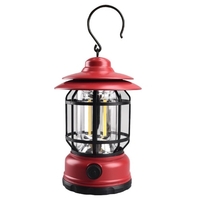 Lampe de camping en plein air lanterne de camping rétro rechargeable USB veilleuse lampe de secours gradation en continu pour camping randonnée tente pêche