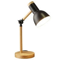 Lampe de chevet Apprentissage Veilleuse Protection des yeux Lampe de nuit Lampe de bureau pliante Lampe de bureau à hauteur réglable Lampe de table à LED Lampe en bois pour dortoir d