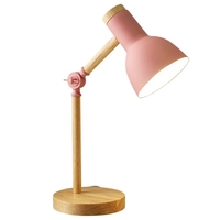 Lampe de chevet Apprentissage Veilleuse Protection des yeux Lampe de nuit Lampe de bureau pliante Lampe de bureau à hauteur réglable Lampe de table à LED Lampe en bois pour dortoir d