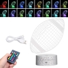 Lampe de illusion de lumière de nuit menée par dinosaure 3D