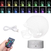 Lampe de illusion de lumière de nuit menée par dinosaure 3D
