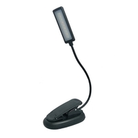 Lampe de lecture à 9 LED avec 3 températures de couleur 3 luminosité Clip facile sur la lampe de lecture pour lit de bureau et ordinateurs