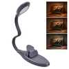 Lampe de lecture rechargeable Lampe de lecture à clipser Eye-Care LED Light 3 température de couleur gradation en continu avec aimant pour rat de bibliothèque enfants