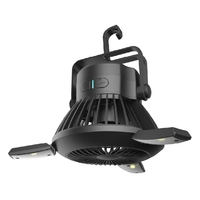 Lampe de moustique de ventilateur solaire portatif extérieur de LED