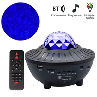 Lampe de nuit à LED pour projecteur étoilé avec télécommande Lampe de projection romantique pour ciel étoilé 3 niveaux de luminosité et 10 modes d