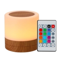 Lampe de nuit colorée de chevet de chambre à coucher de lumière de nuit colorée de Leds de bureau USB touchant la lampe de nuit de RVB avec la télécommande