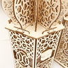 Lampe de palais stéréo LED Eid Mubarak Guirlandes décoratives Ramadan Kareem Décoration Accessoires Musulman Islam Party Supplie Vintage Festival Lantern