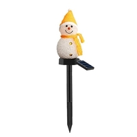Lampe de paysage extérieur de conception de bonhomme de neige de lumière de pelouse de contrôle de capteur de lumière sensible à l